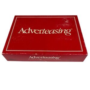 Adverteasing Board Game Slogans Commercials Jingles Cadaco 1988 Vintage Complete